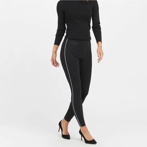 Spanx Women's Black Slim Fit Pants- Medium Petite New With Tags